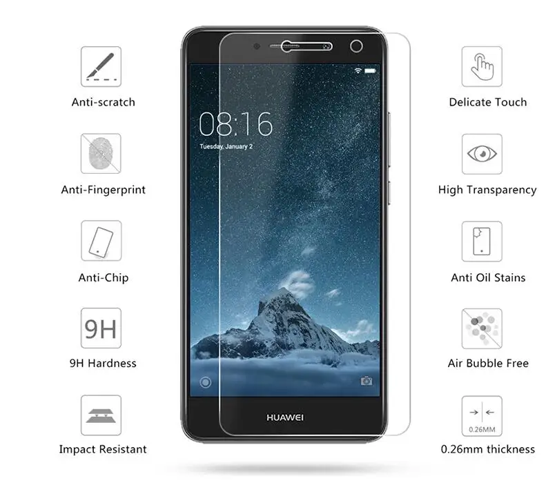 2 упак./лот абсолютная новинка! Премиум закаленное Стекло для huawei Nova Lite плюс 5,5 дюймов Экран протектор из закаленного стекла, защитная пленка