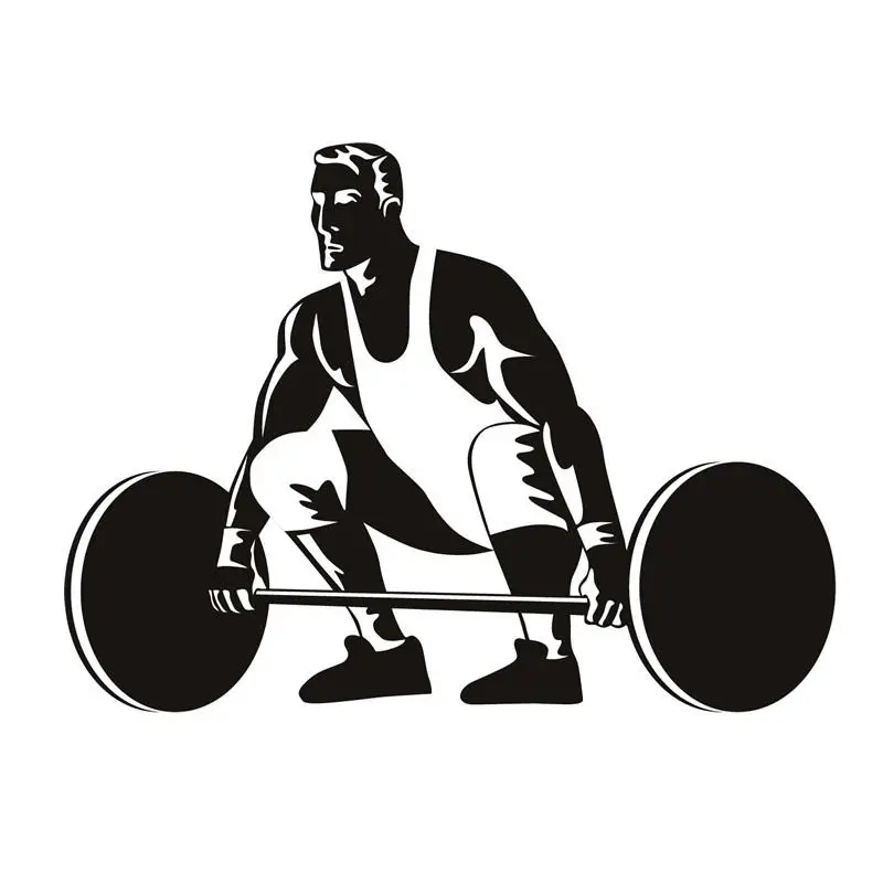 

Sport Athletics Wall Stickers Weightlifting Gym Wall Decals Fitness Wall Decals
