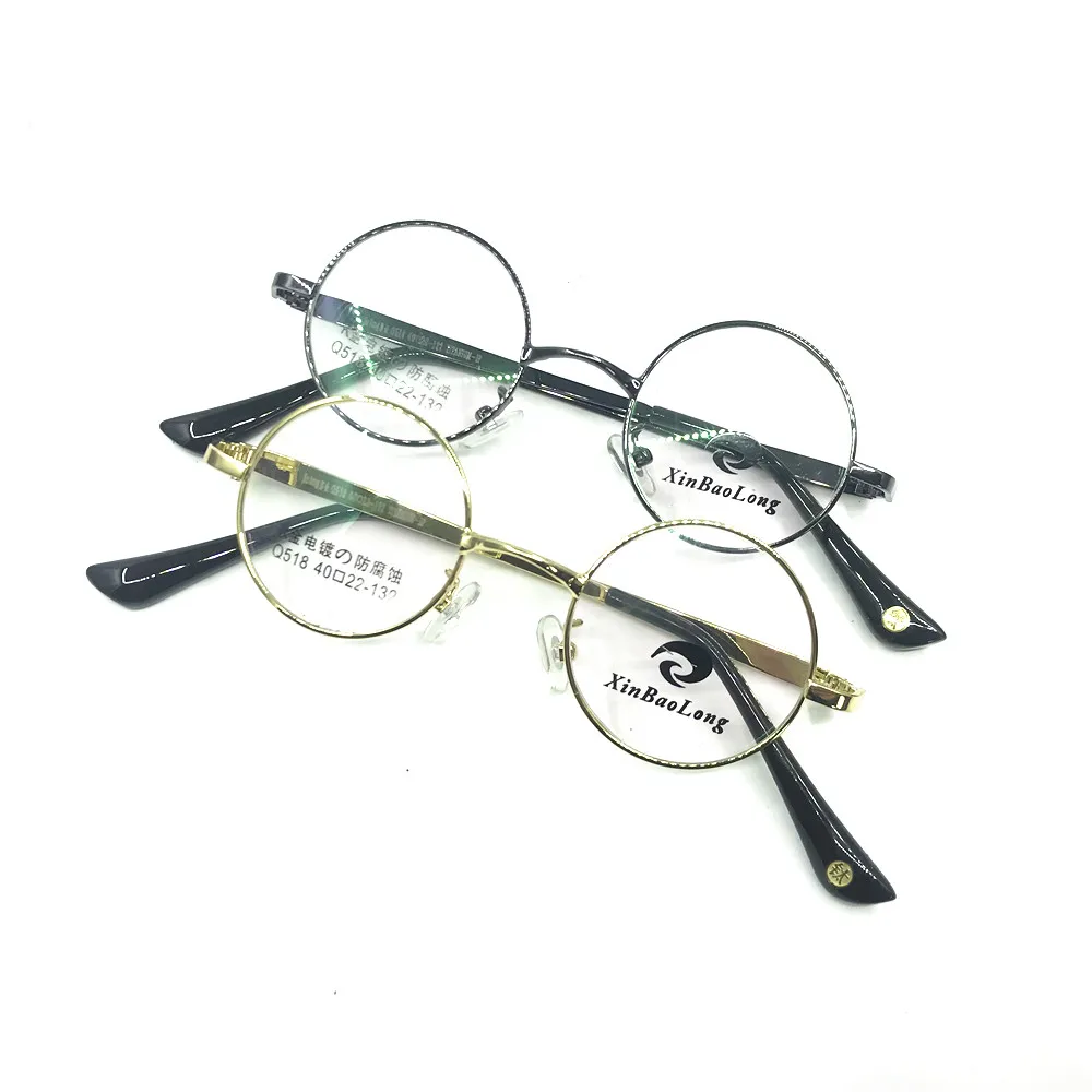 

Titanium Vintage 40mm small Round Full Rim Eyeglass Frames Rx able Glasses Men Women