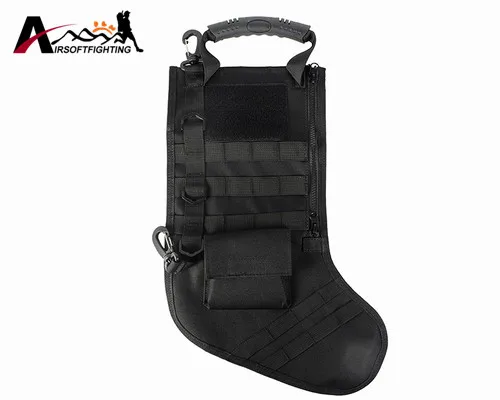 Tactical Molle Christmas Stocking Bag Dump Drop Pouch Utility Storage Bag Military Combat Hunting Magazine Pouches - Цвет: Black