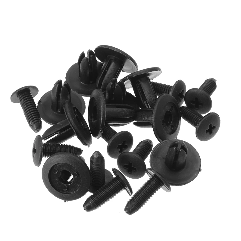 10 PcsBlack Пластик винтовой крепеж заклепки зажимы для Mazda 323 626 329 MX-6 9926-50-625 Toyota 4runner MR2