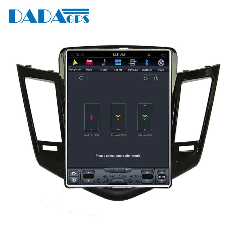 10," Tesla стиль Android 7,1 Автомобильный мультимедийный радио плеер для CHEVROLET CRUZE 2009-2013 gps Карта Навигация Авто без dvd wifi