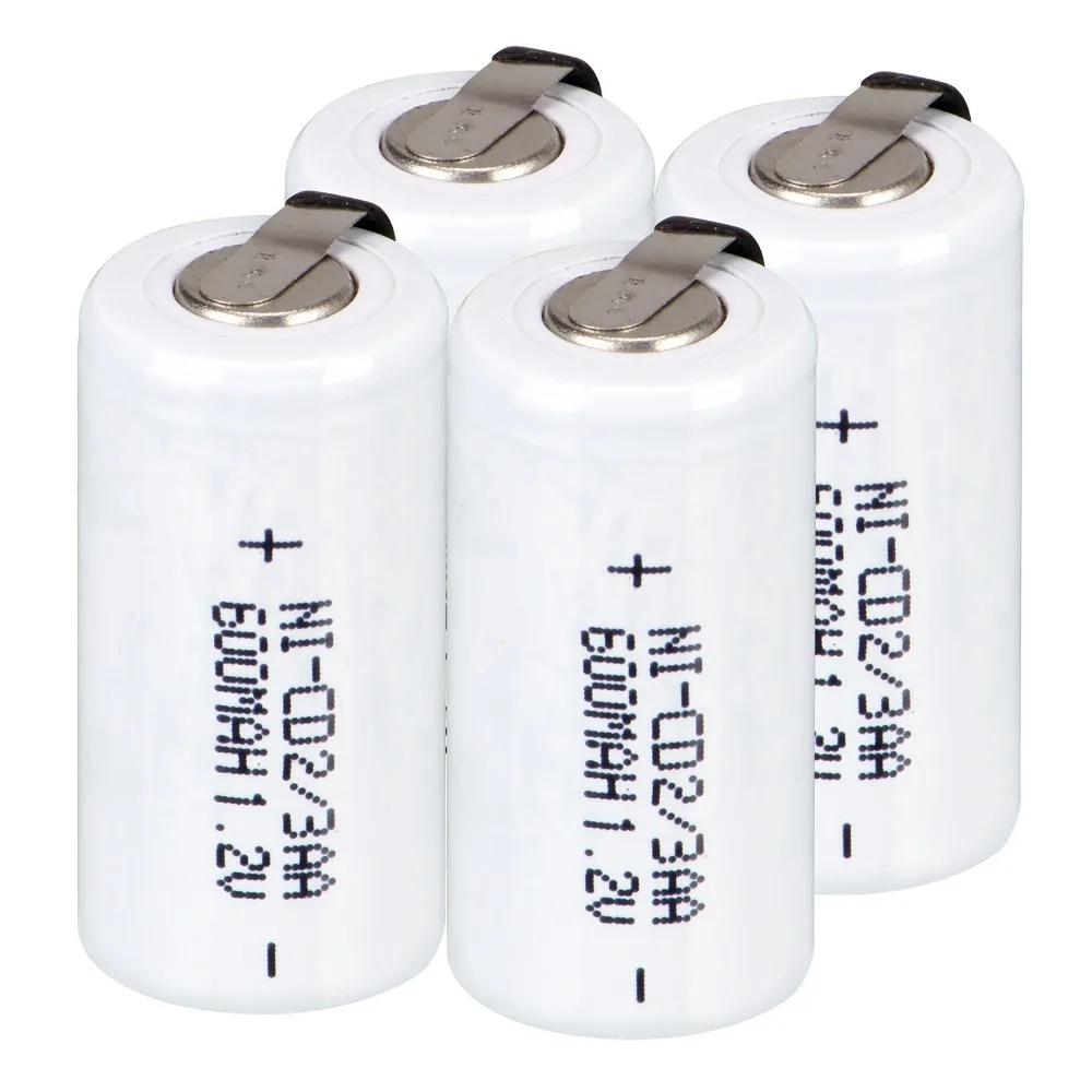 Аккумуляторные батареи 600 мАч Ni Cd 1 2 в 8*1 4 см шт. белый цвет|battery mah|600 mah600 mah battery |