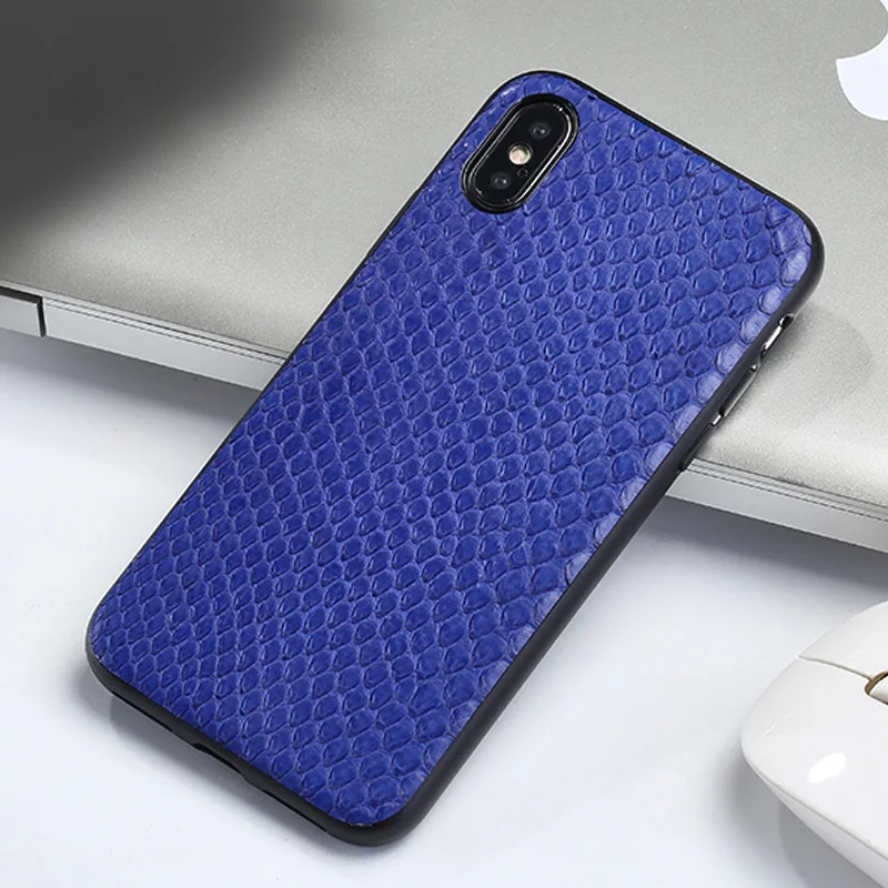 Genuine leather Phone cases For iPhone X 10 case Natural python skin Soft shell all-inclusive 6 6P 7 7P 8 8P cover |