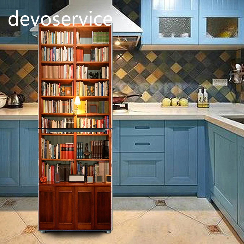 

3D Refrigerator Door Sticker Bedroom Living Room Door Wall Refrigerator Sticker Home Decoration DIY Self DIY Adhensive Brick