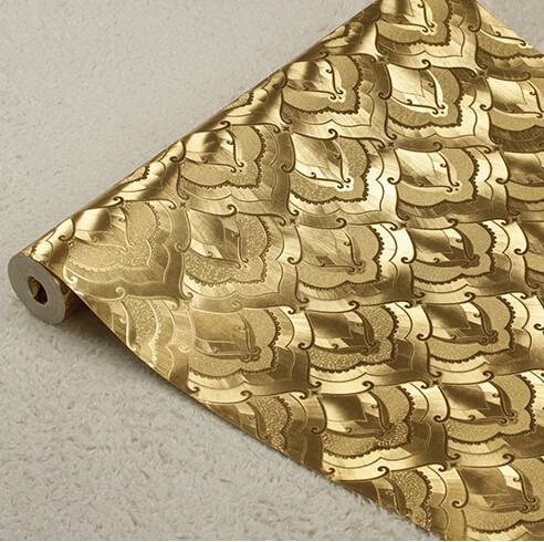 Роскошные золотые обои в стиле Ближнего Востока рулон модные художественные