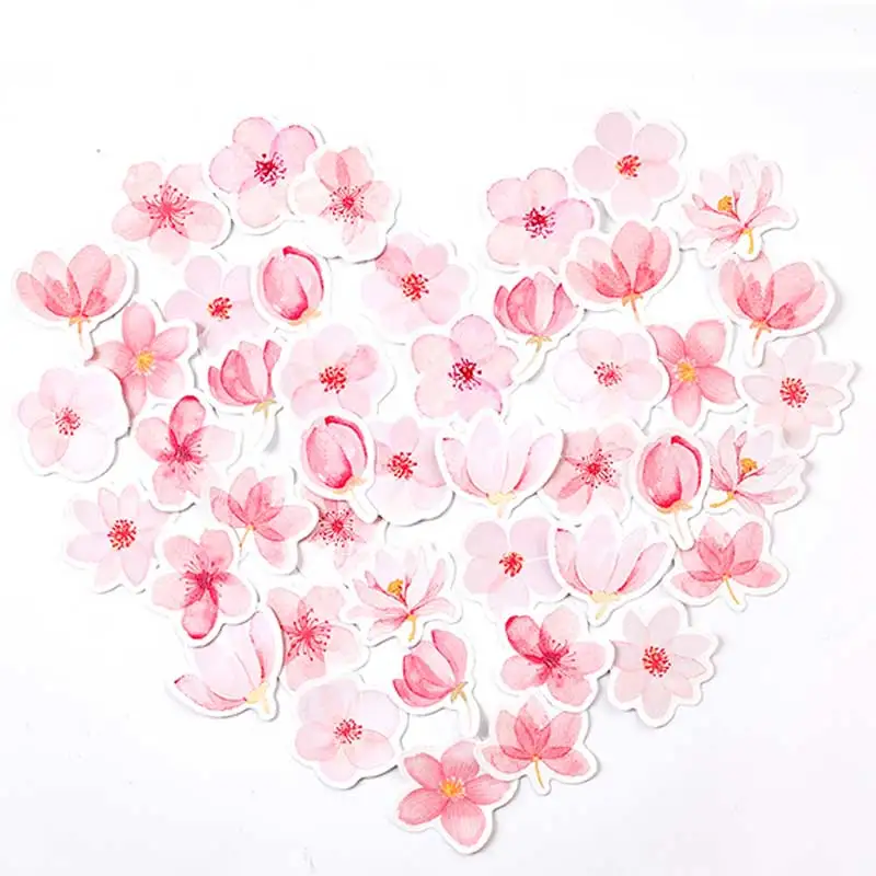 46 шт./кор. мини-бумажные стикеры для фестиваля вишневого цветка украшение сделай