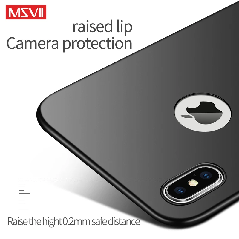 MSVII Bumper Case For iPhone X 10 Ultra Slim Back Protective Fitted iPhoneX Shell Fundas Coque Apple |
