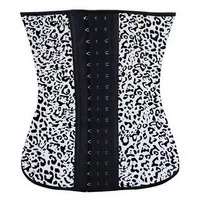 Leopard талии тренер латексный корсет талии cincher Талии Тренер Корсет serre taille Тонкий Корректирующее белье редукционная полоска cinturilla