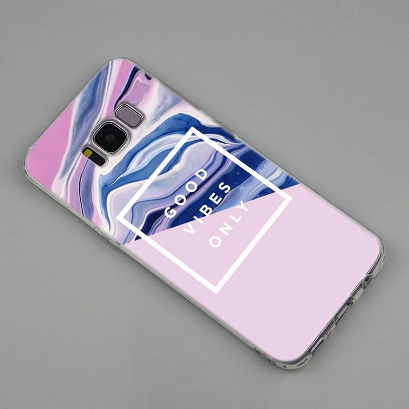 Популярный мраморный розовый Роскошный силиконовый чехол для Samsung Galaxy Note 10 Plus S8 S9