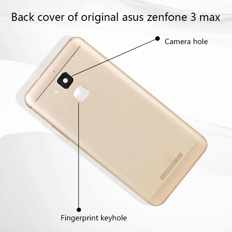 SRJTEK задняя панель корпуса для ASUS Zenfone 3 Max ZC520TL крышка Батарейная дверь с кнопками