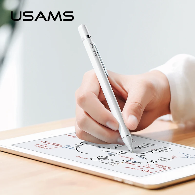 Для apple Pencil USAMS Новый емкостный стилус сенсорный карандаш для ipad 2017/2018 iPhone Samsung с
