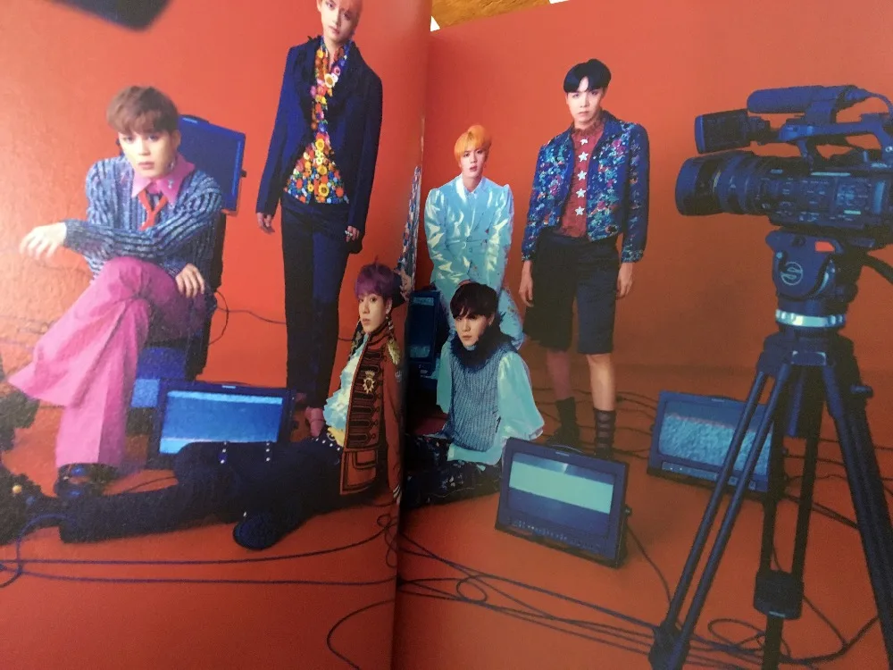 Ручной подписанный Bangtan мальчиков с автографом любовь себя ответ+ подписанный плакат K-POP 092018