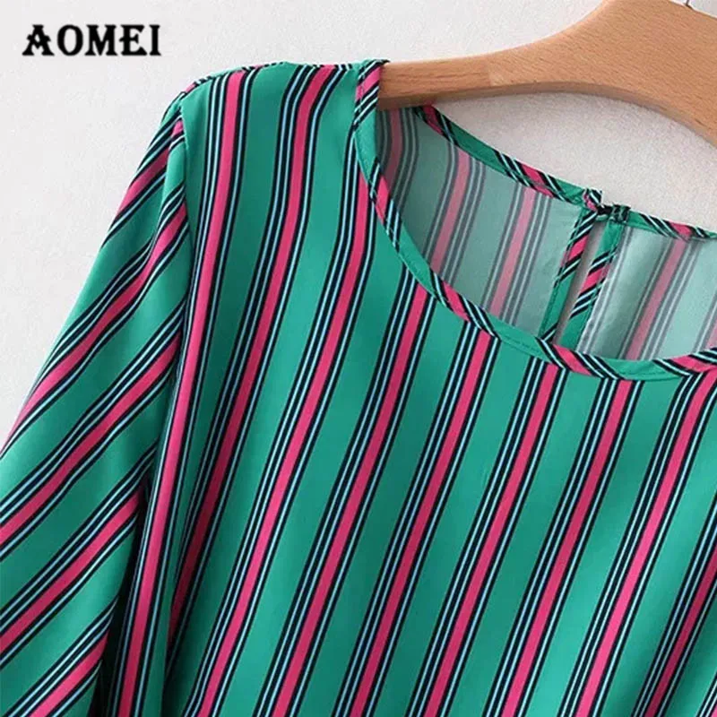 Women Blouse Shirts Striped Long Sleeve O Neck with Sashes New Arrival Office Ladies Spring Work Blouses Tops Blusas 2019 Wear |