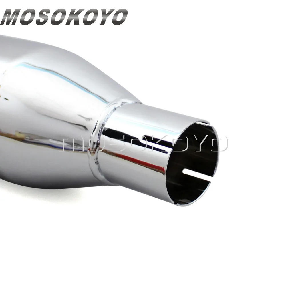Глушитель выхлопной трубы 1 пара хромированный без застежки для Harley Touring Road King Street
