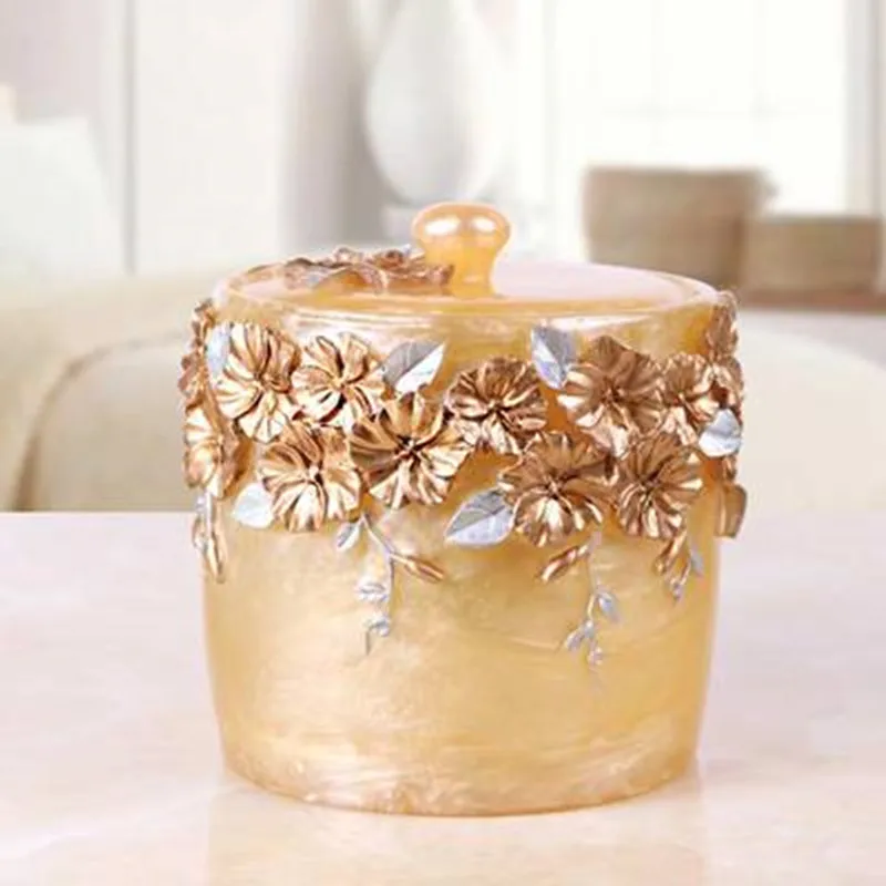 Креативная хлопковая коробка для хранения с крышкой отделочная портативная