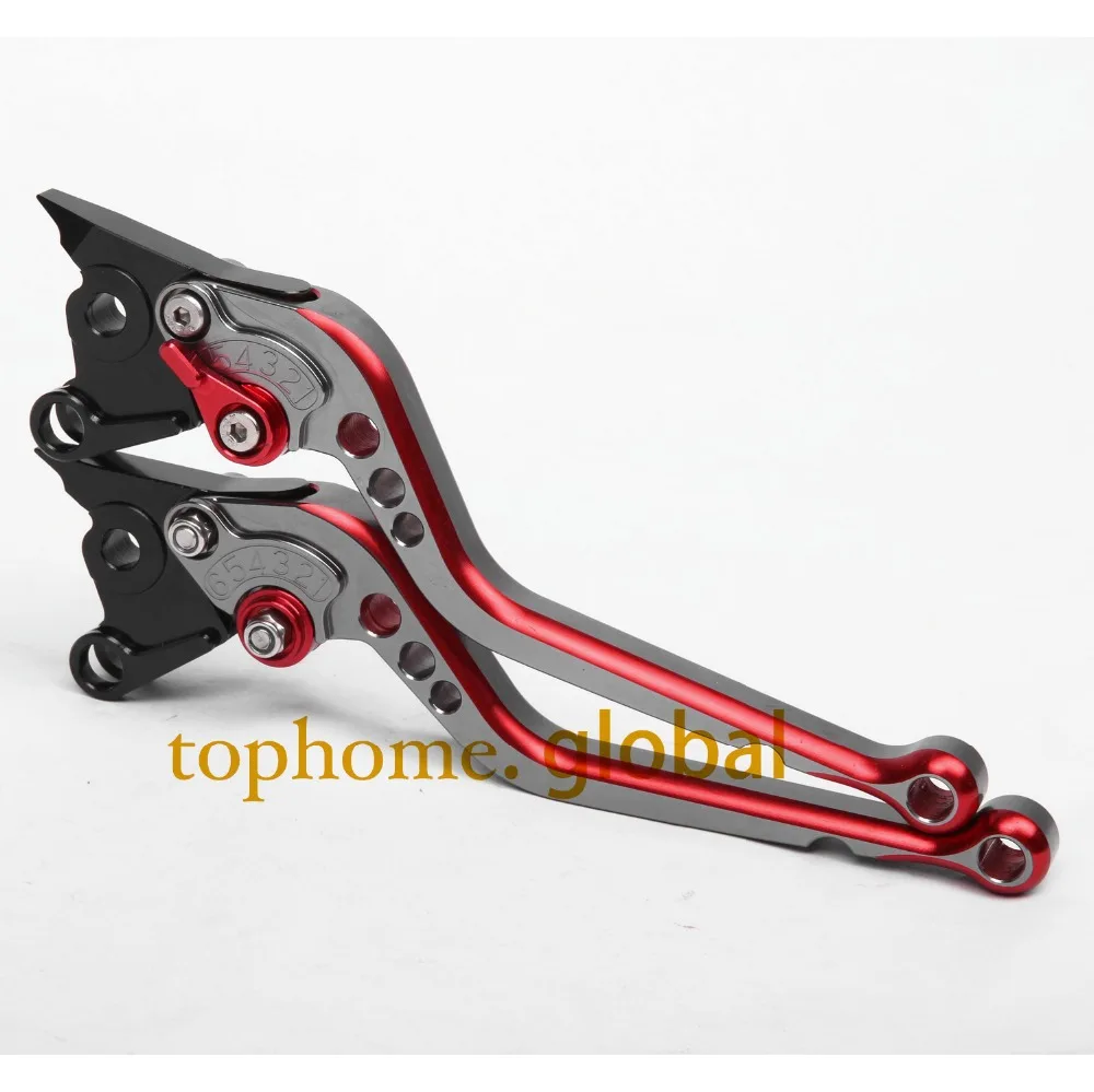 

CNC Motorcycles Brake Clutch Levers Regular size Mixed Titanium&Red Color For Triumph Tiger 800/XC 2011-2012 2013 2014