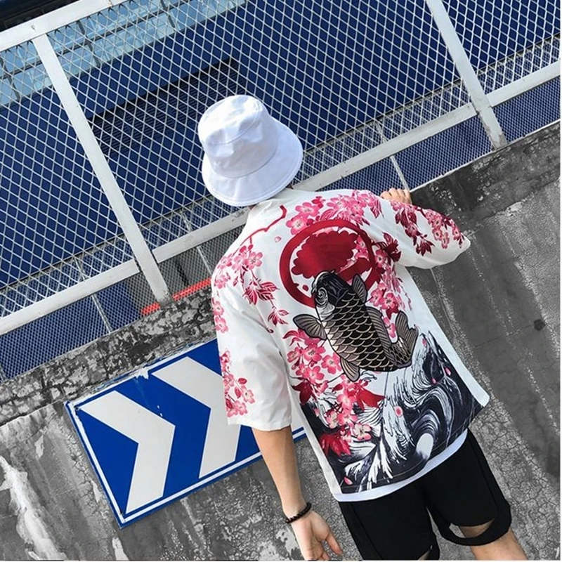 Японское кимоно кардиган для мужчин haori yukata мужской самурайский костюм одежда кимоно куртка мужская кимоно рубашка yukata haori KZ2037