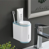 plastic toothbrush holder for home toothpaste dispenser storage rack shaver tooth brush case bathroom accessories organizer tool