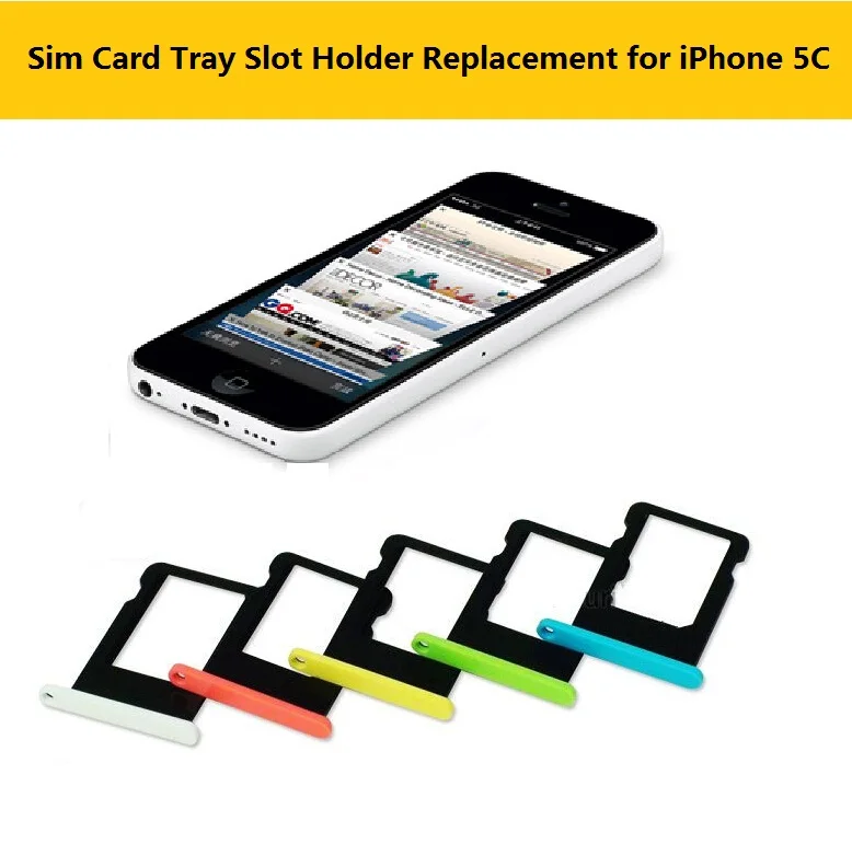 Цветной лоток для sim карт iPhone 5C держатель карты слот +