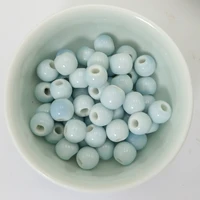 8 100pcs jingdezhen ceramic beads ceramics not wooden porcelain bead for jewelry making 8mm beads a415b