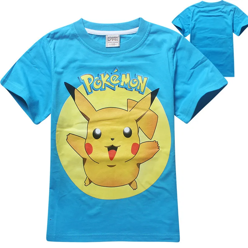 Детская футболка летние топы pokemon go team Футболки одежда для мальчиков Футболка