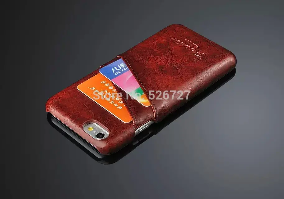 Деловой стиль Роскошный кожаный чехол для Iphone 6 6S плюс 4 7 дюймов Модный портмоне