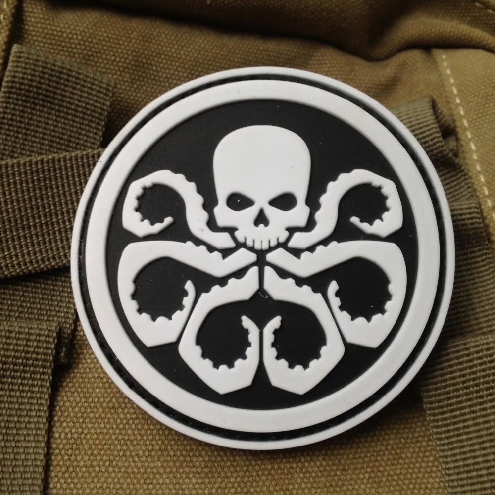 Alliance Villain hydra bianconeri красный человек JOHANN SCHMID Мстители тактический военный 3D резиновый отрезок из пвх значок