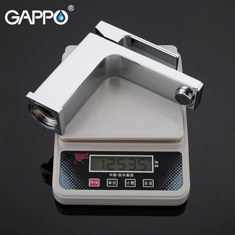 GAPPO Basin Faucet griferia faucet tap bathroom basin mixer chrome deck mounted waterfall brass water taps g1018 | Обустройство дома