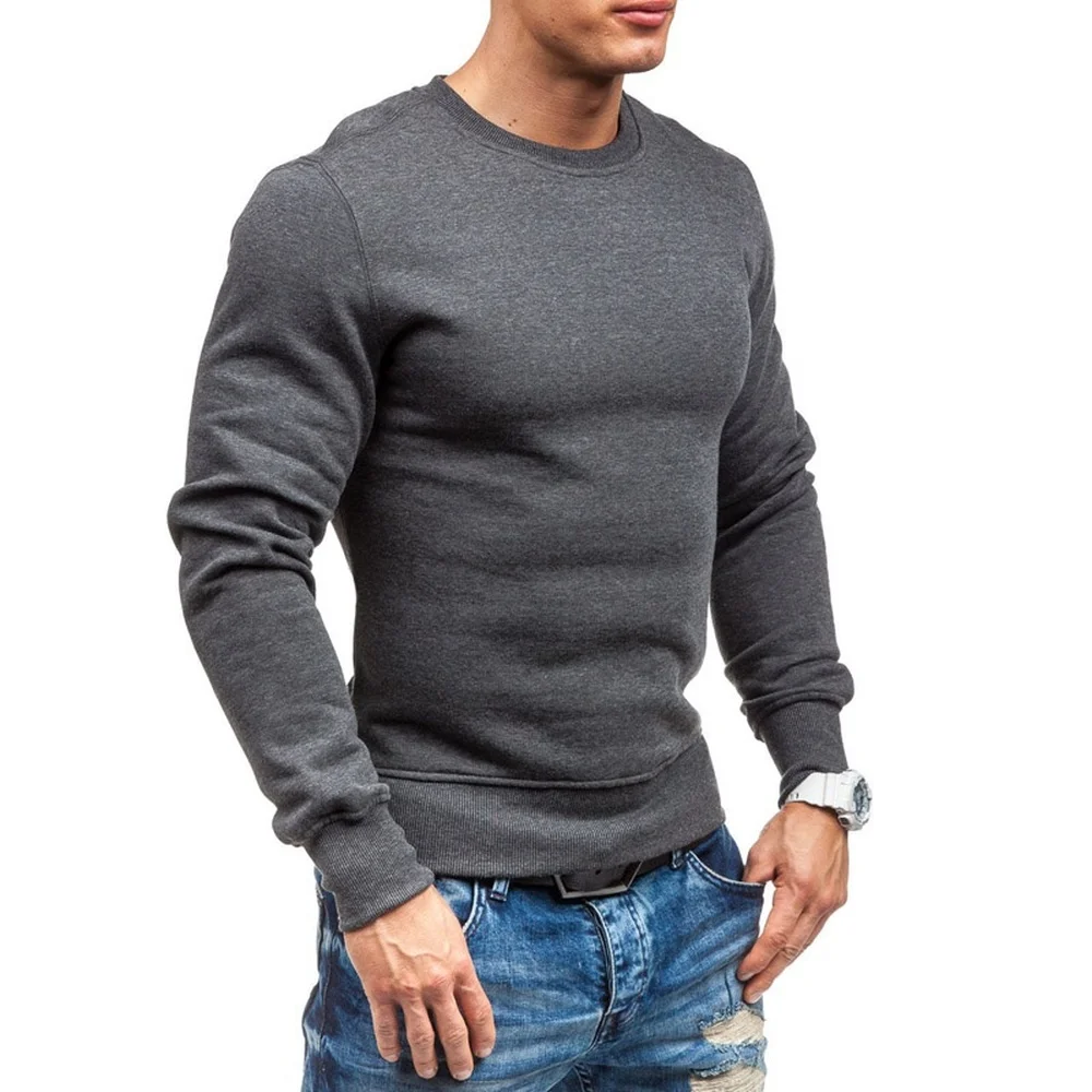 Толстовка Zogaa Мужская с капюшоном однотонная|Мужские толстовки и свитшоты| |