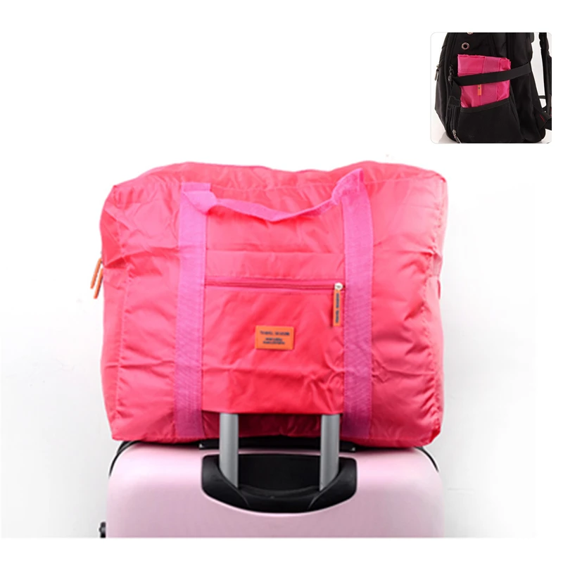 Вместительная сумка женская нейлоновая складная водонепроницаемая