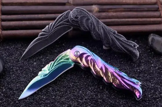 Хит тактический складной нож 54HRC стальная ручка D2 лезвие для охоты выживания