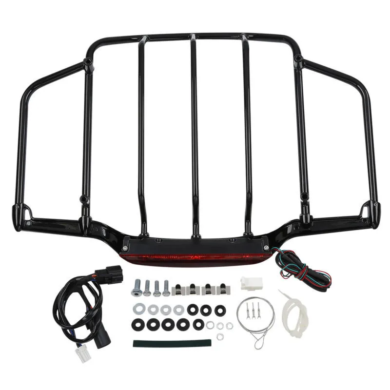 Верхняя багажная стойка для мотоцикла со светодиодный светильник кой Harley Touring