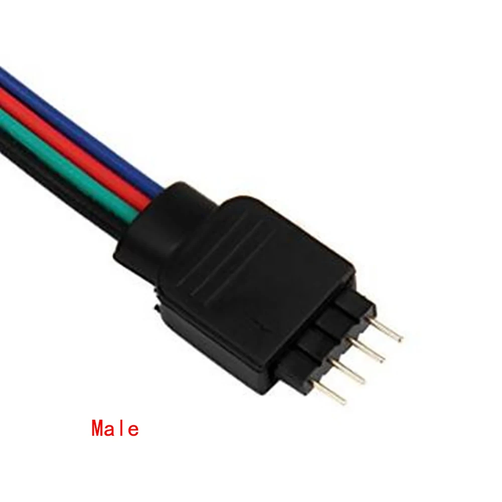 10 шт. 4pin LED разъем адаптер штекер/гнездо Разъем соединительный кабель провод для