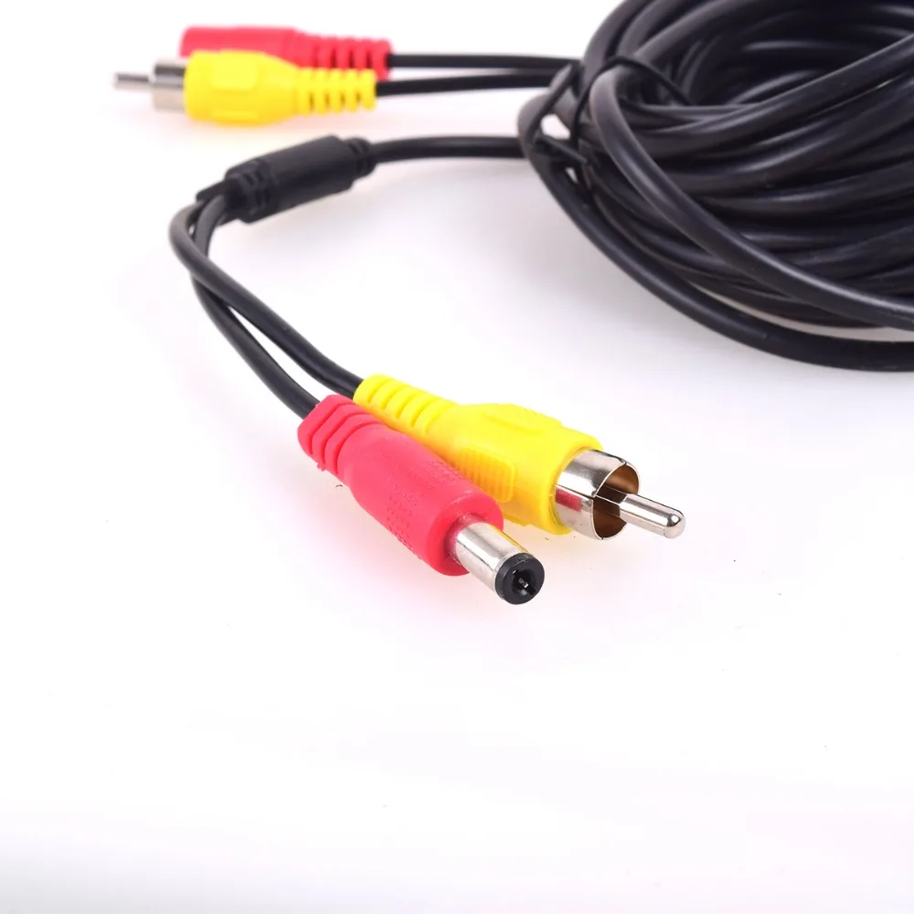Автомобильный Удлинительный кабель RCA DC AV длинный для резервной камеры