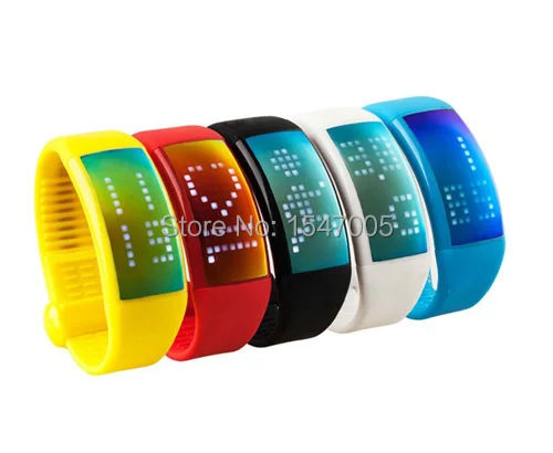 LED wristband 3D pedometer smart bracelet calorie calculator with 8GB flash memory user defined signature wrist watch |