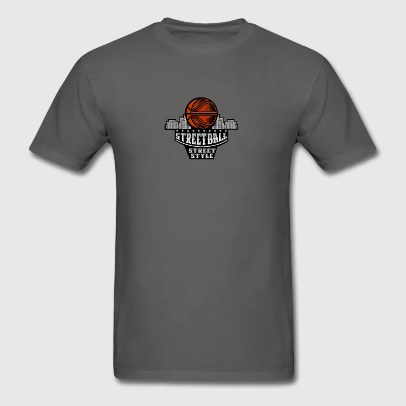 Новый стиль футболка Для мужчин хип хоп Топ Bsketball мяч Sporter стритбол вектор комично