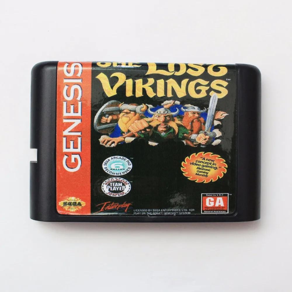 

16-битная игровая карта для Sega Mega Drive, The Lost Vikings