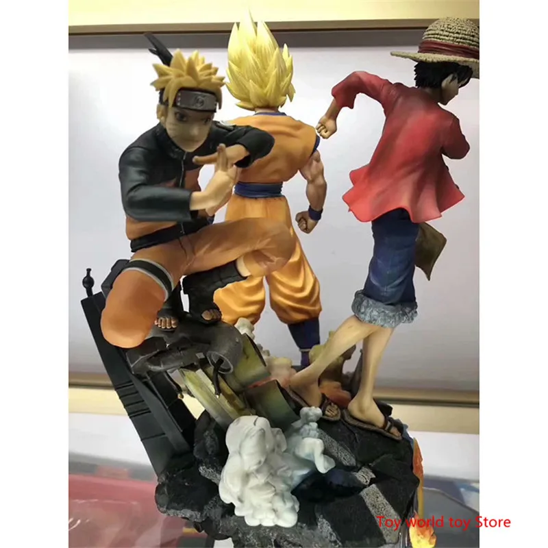 Японская манга прыжок герой Легенда большая Три статуя DRAGON BALL Сон Гоку Наруто