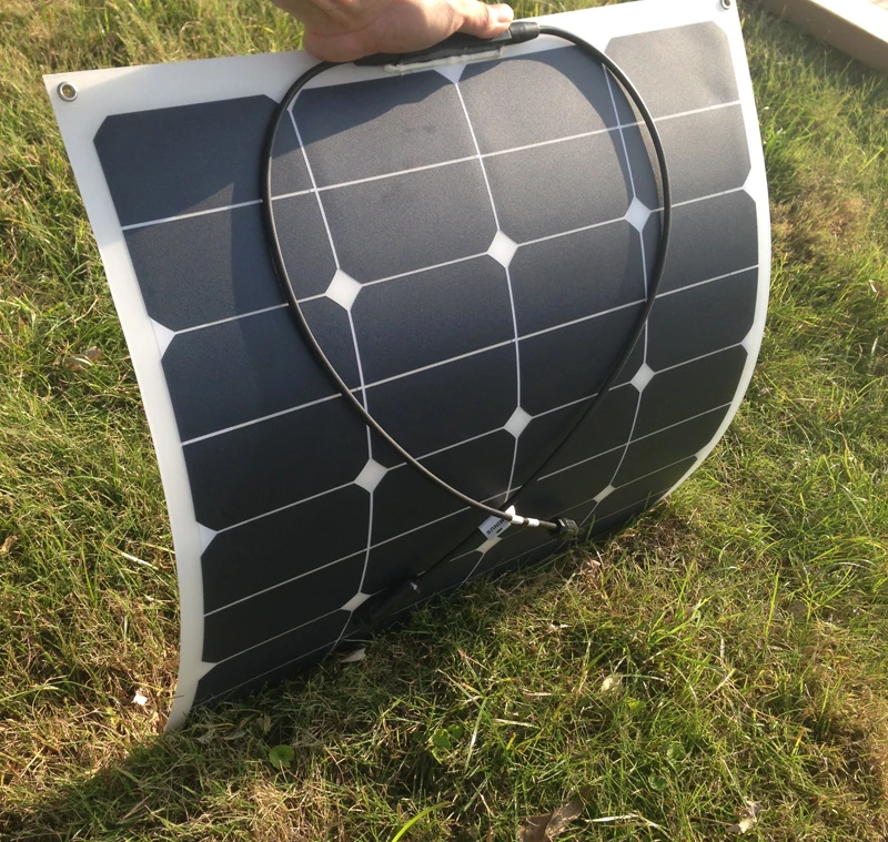 Rg Sunpower Гибкая солнечная панель 55 w; монокристаллическая полугибкая солнечная панель 55 w; солнечная батарея 21.5% эффективность зарядки