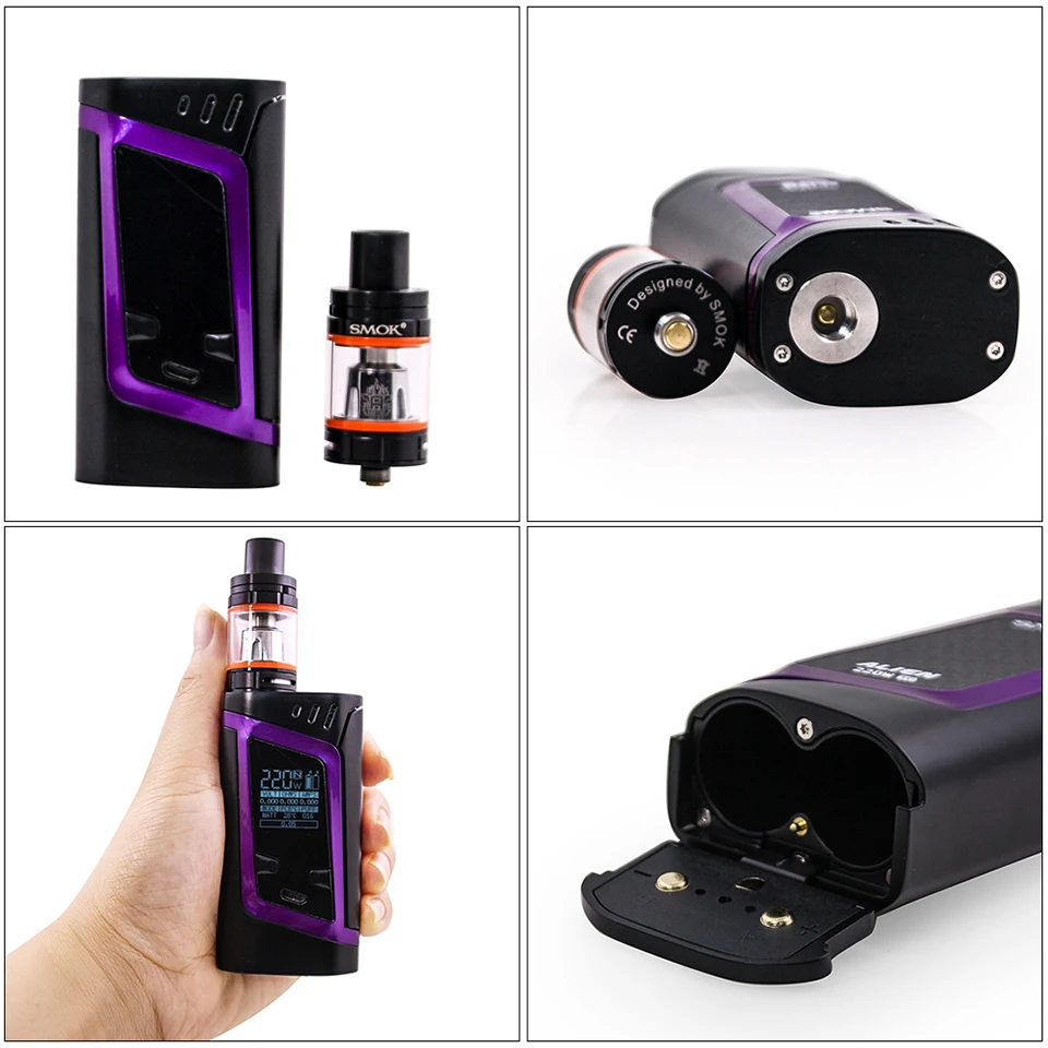 Оригинальный SMOK Alien комплект 3 мл TFV8 Baby Beast Tank 220 Вт Vape мод с батареей электронная