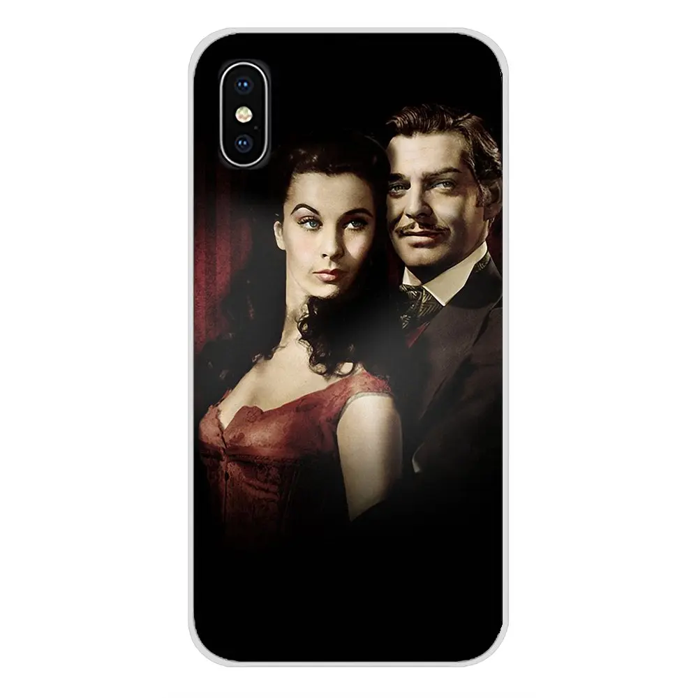 Vivien Leigh Gone с фильмом ветра для Apple iPhone X XR XS MAX 4 4S 5 5S 5C SE 6 6S 7 8 Plus ipod touch чехлы на
