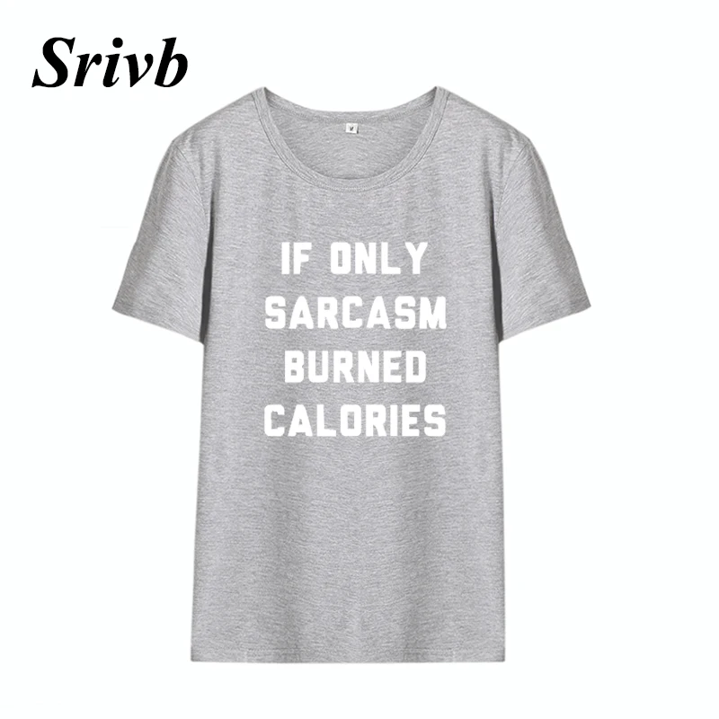 Srivb If Only Sarcasm Женские топы с буквенным принтом Свободные корейские модные женские