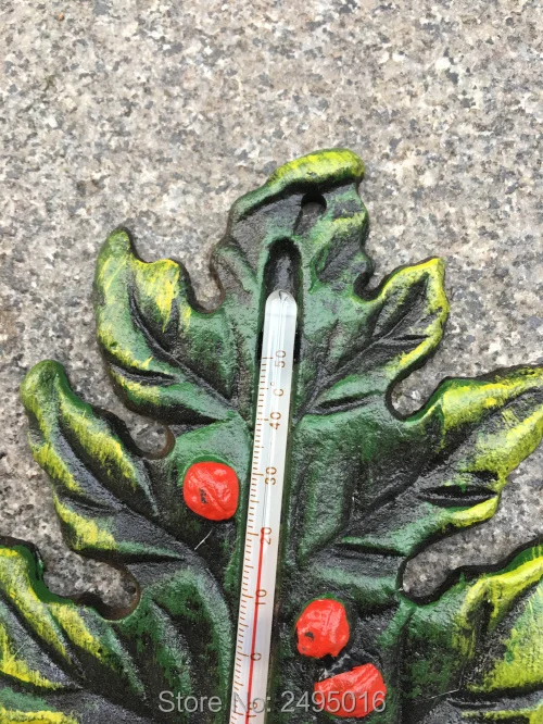 Разрисованный лист Уличный Термометр крепление на окна старая кантри винтажный