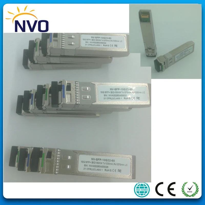 10 Гбит/с 1270/1330nm BIDI SFP + 10G 60км волоконно-оптический модуль трансивер | Мобильные