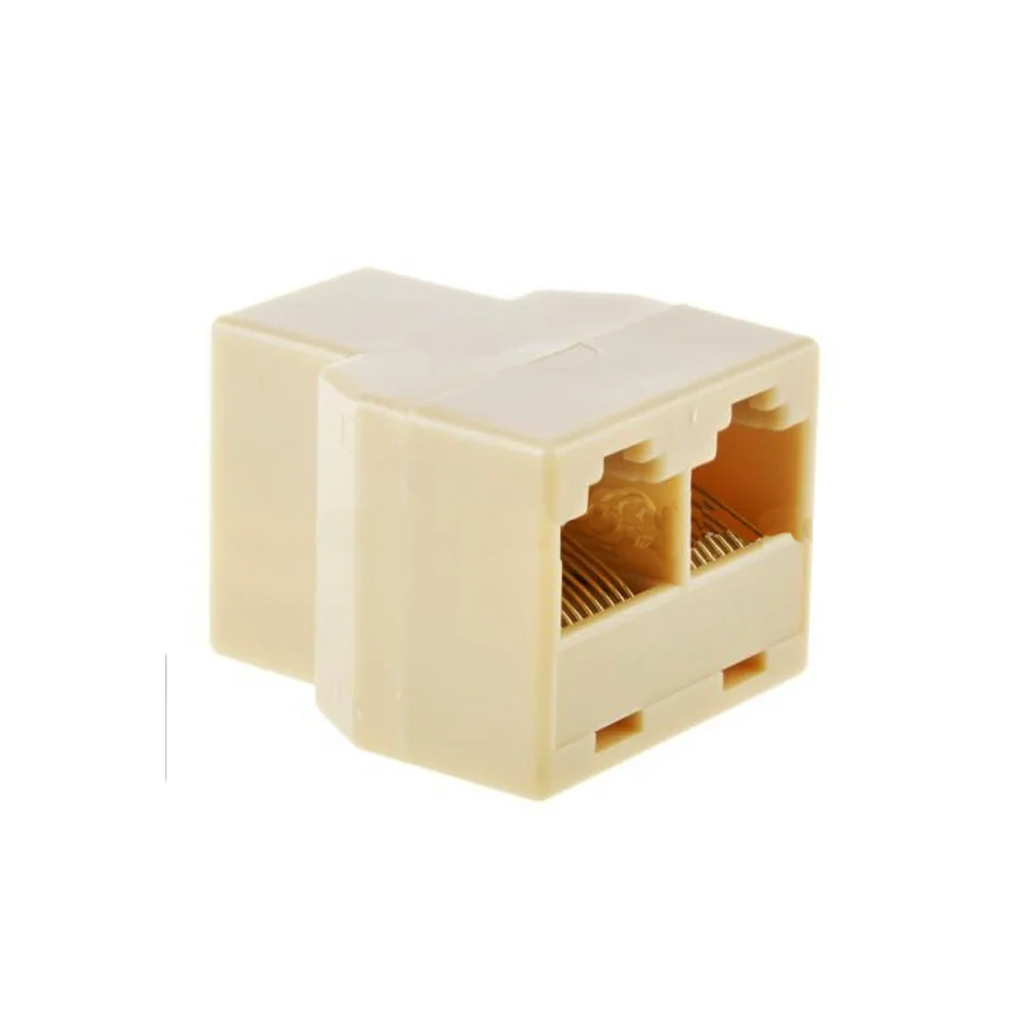 Кабельная сеть RJ45(8 ядер) одна точка два разъема расширение адаптера интерфейса