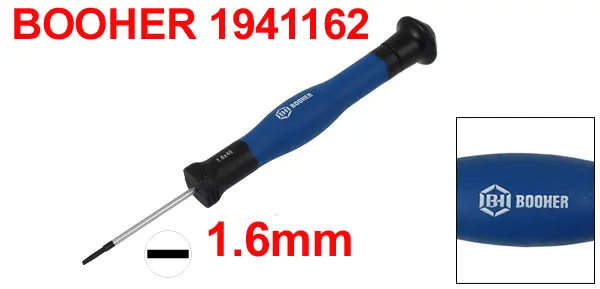 1.6mm UXCELL, авторизированная отвертка с шлицем, 1 мм, 1,2 мм, 1,4 мм, 1,6 мм, 1,8 мм, 2,5 мм, 3 мм, ширина наконечника, 40 мм - Цвет: 1.6mm