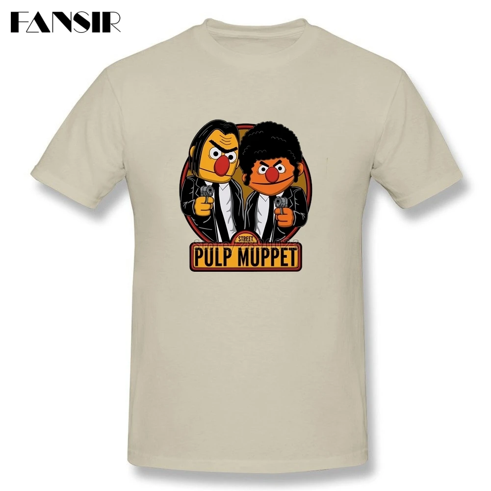 Men Tshirt Fashion White Short Sleeve Custom Tee Shirts Men's Pulp Muppet Street Adult Clothing | Мужская одежда