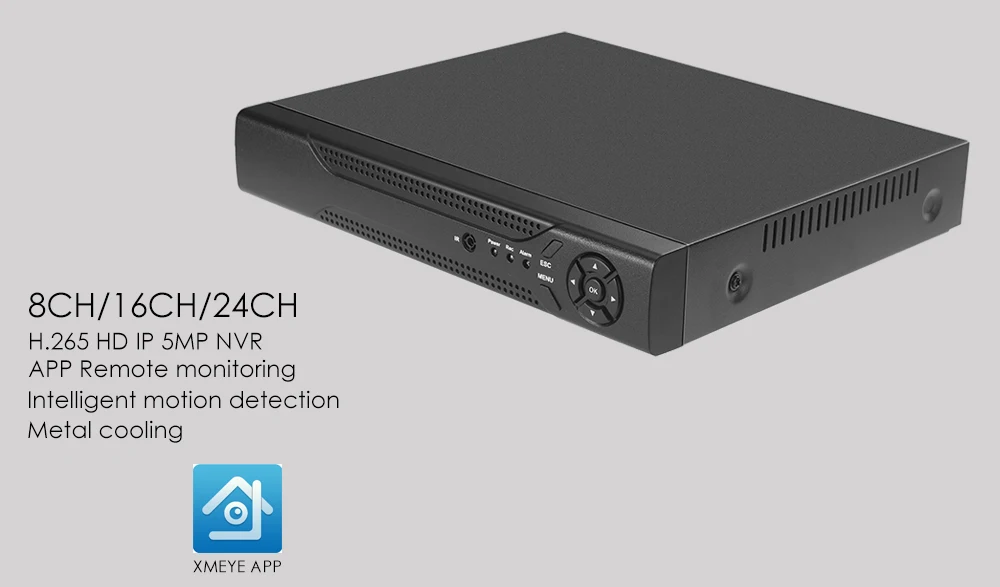 FULL HD 1080P H.265 для 16ти-канального видеорегистратора CCTV NVR 4CH 8CH 5MP NVR 1 жесткого диска SATA HDD XMEYE ONVIF P2P HDMI VGA CCTV видео Регистраторы 3g WI-FI