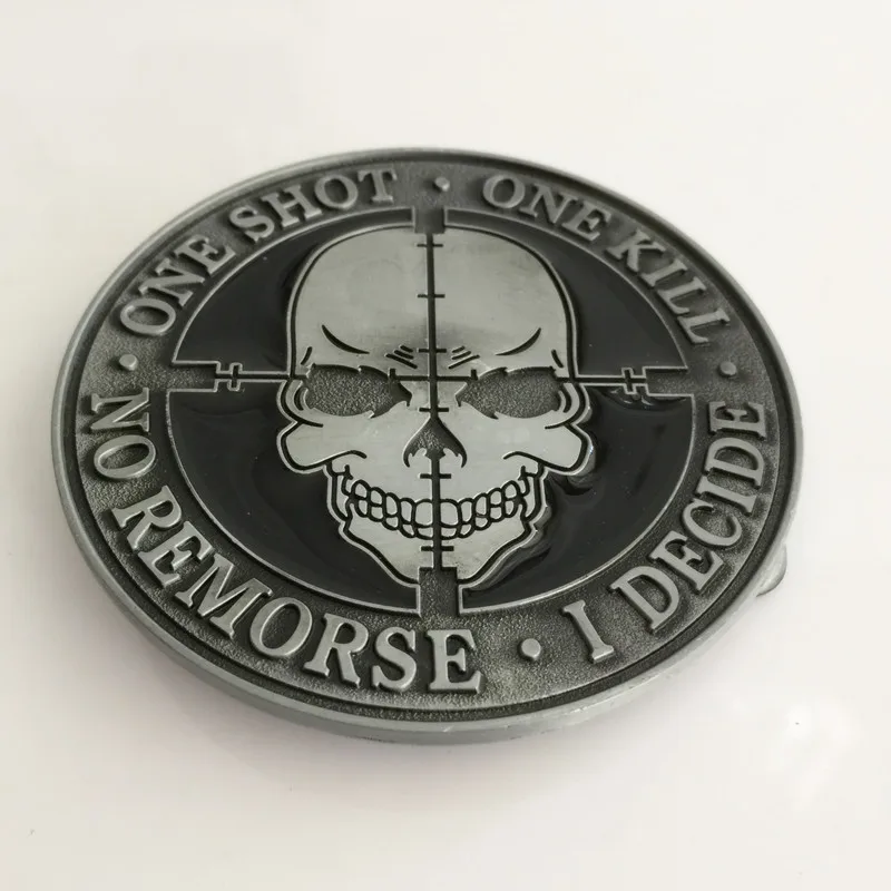 Круглая серебряная пряжка с черепом для ремня, высокого качества, розничная продажа, модный аксессуар для женщин и мужчин, подходит для джинсов шириной 4 см.